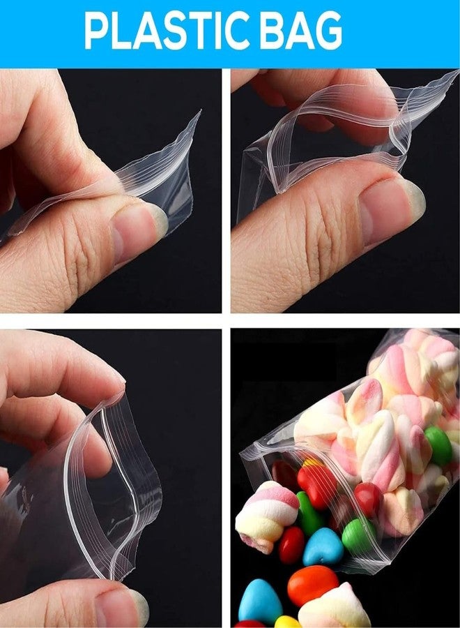COPY LINE Clear Zip Lock Storage Bags | Pack of 50 | Reusable Plastic Pouches for Fridge and Freezer Storage (4 inch x 5 inch) - Image 3